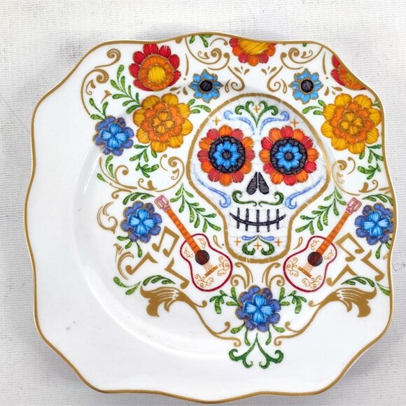 Disney NWOB Pixar Ceramic COCO Dessert Plates by Patina Vie, Set of 4, 8" - Picture 2 of 4